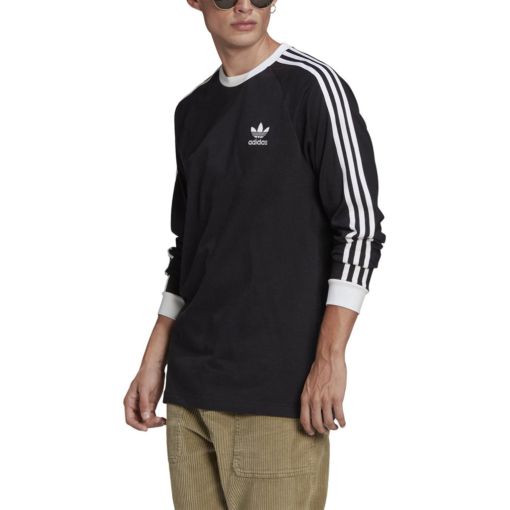 Adidas Adicolor Classics 3-Stripes Long Sleeve Men's Tee Black-White