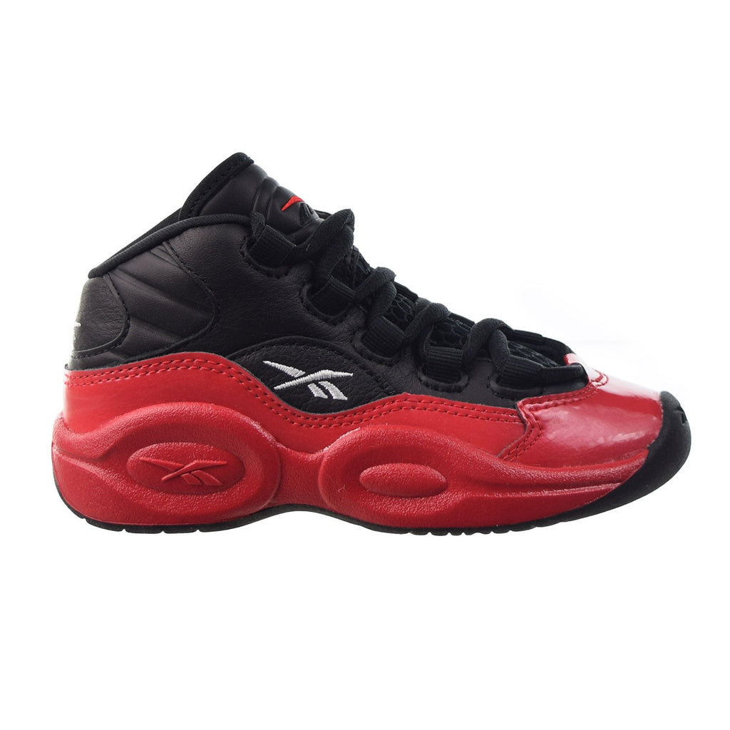 Reebok Question Mid 'Street Sleigh' Little Kids' Shoes Black-Vector Red