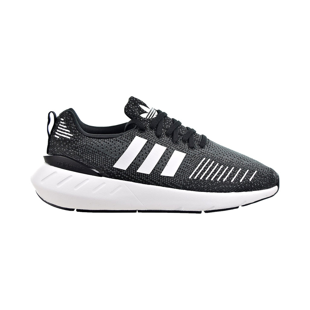 Adidas swift run core black & white shoes best sale