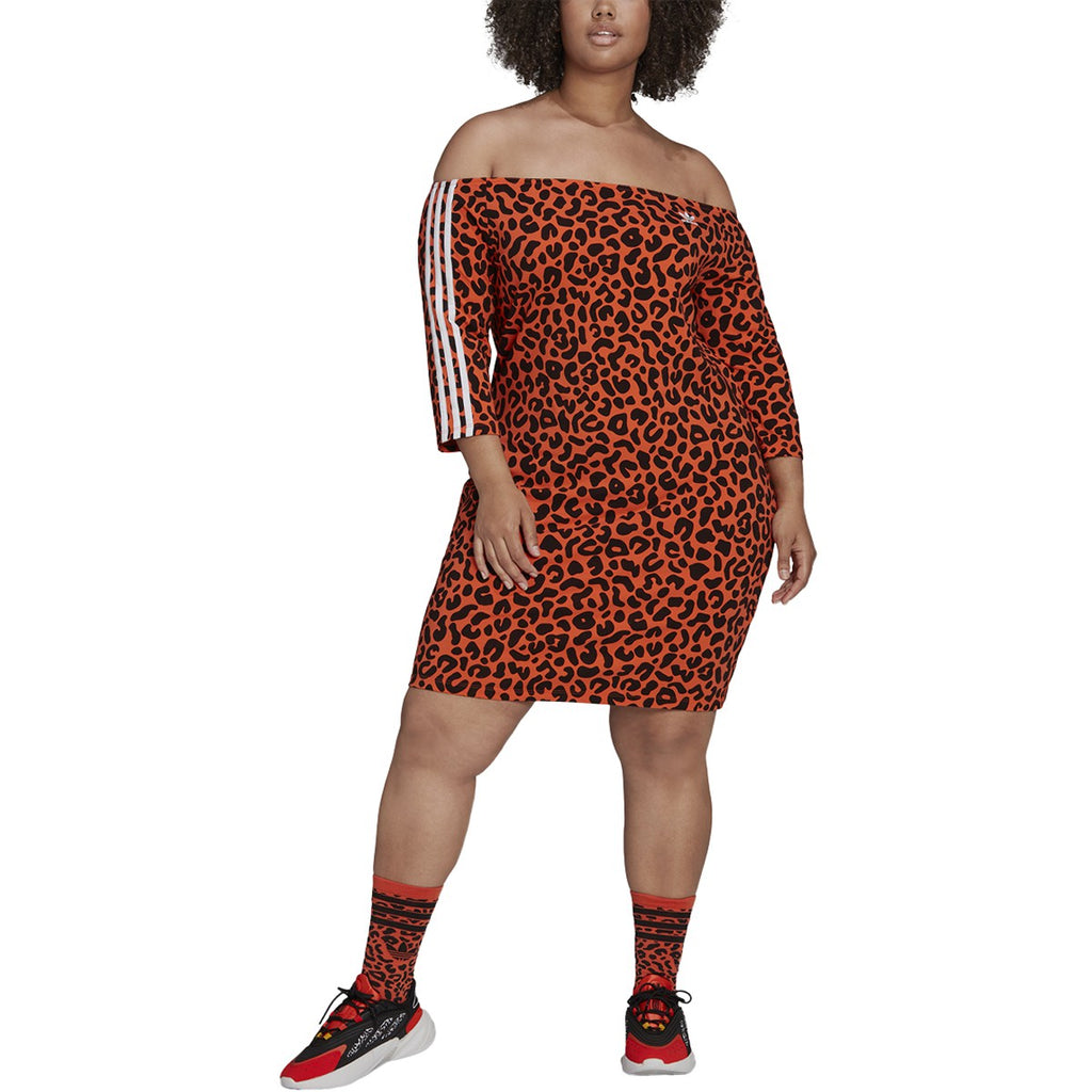 Adidas Printed Dress X Rich Mnisi Women's Shirt True Orange-Black