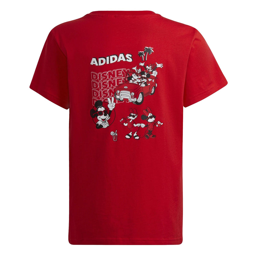 Adidas Disney Mickey And Friends Kids' Tee Vivid Red