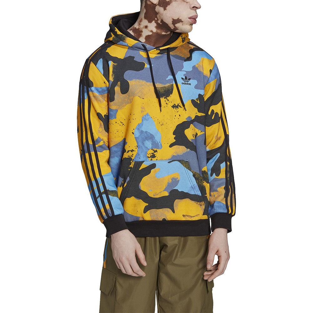 Adidas Camo Series Allover Print Men's Hoodie Collegiate Gold