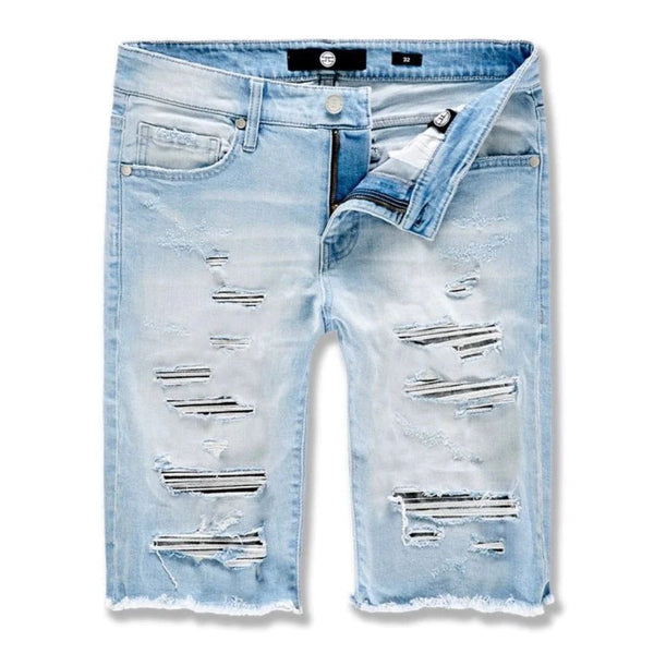 Jordan Craig Ripped Men's Jean Shorts Ice Blue