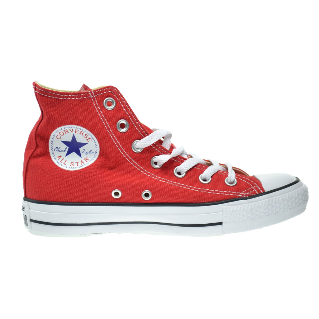 Converse high tops red and white best sale