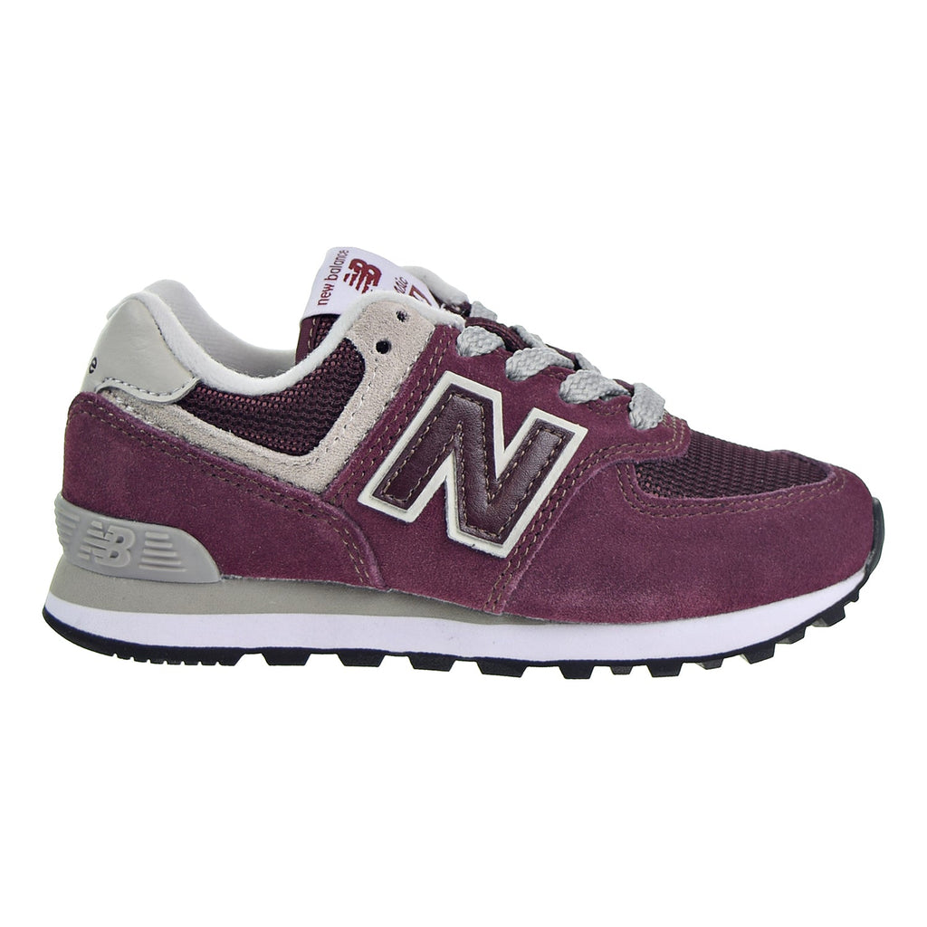 New Balance 574 Little Kid's Shoes Burgundy/Grey