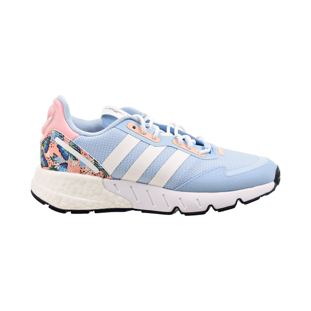 Adidas ZX 1K Boost Big Kids' Shoes Clear Sky-Cloud White-Haze Coral