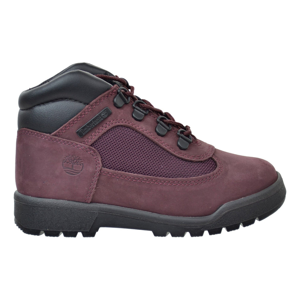 Timberland 6 Inch Preschool Little Kids Field Boots Burgundy