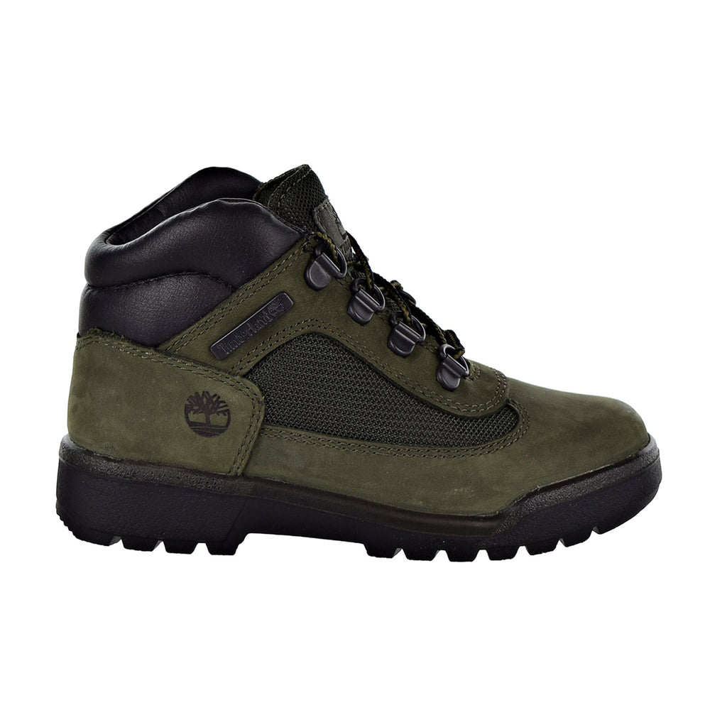 Timberland Field Boot L/F Mid Little Kids Shoes Dark Green