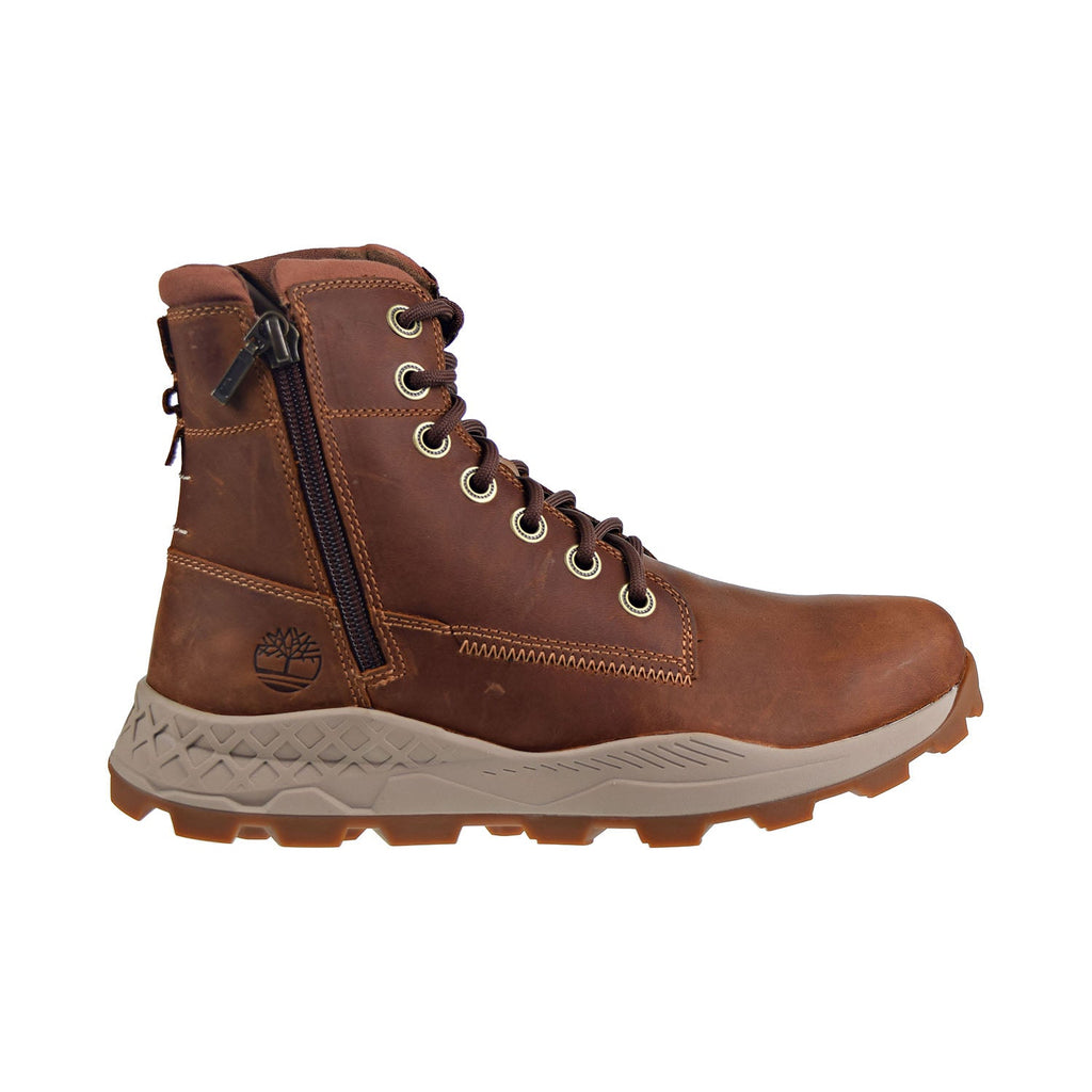 Timberland Brooklyn  Side-Zip Men's Shoes MD Brown Full Grain