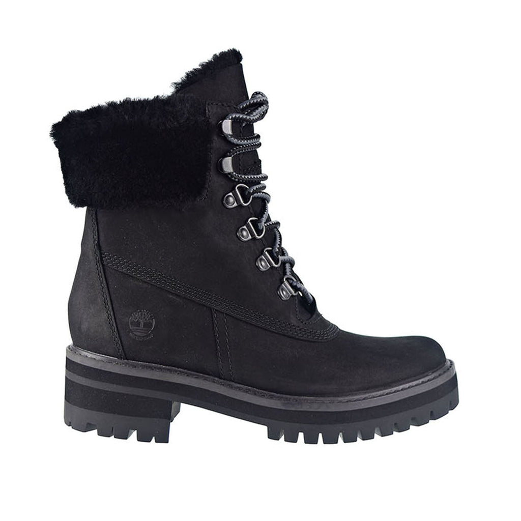 Timberland Courmayeur Valley 6" Shearling Waterproof Women's Boots Black Nubuck