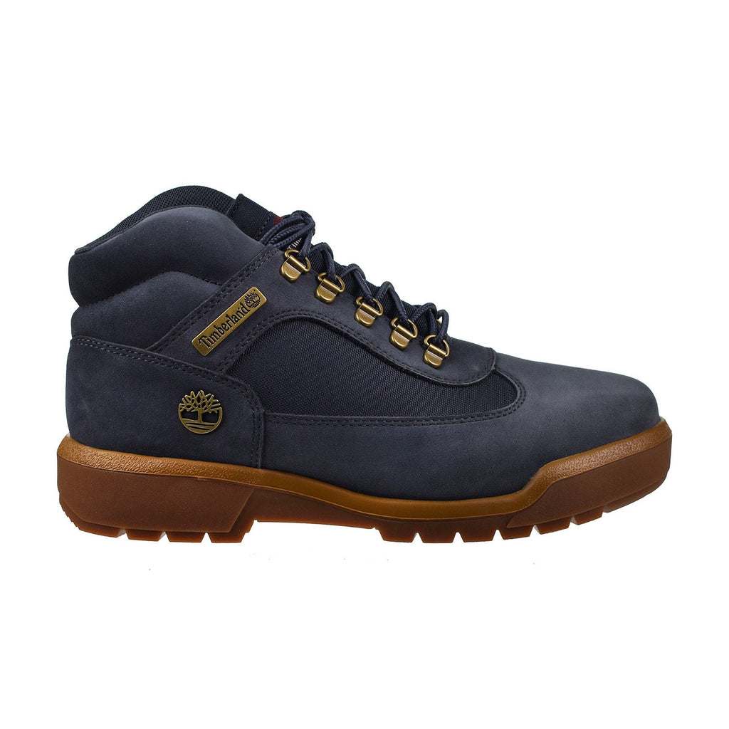 Timberland Men's Lace Up Field Boots Dark Blue Nubuck