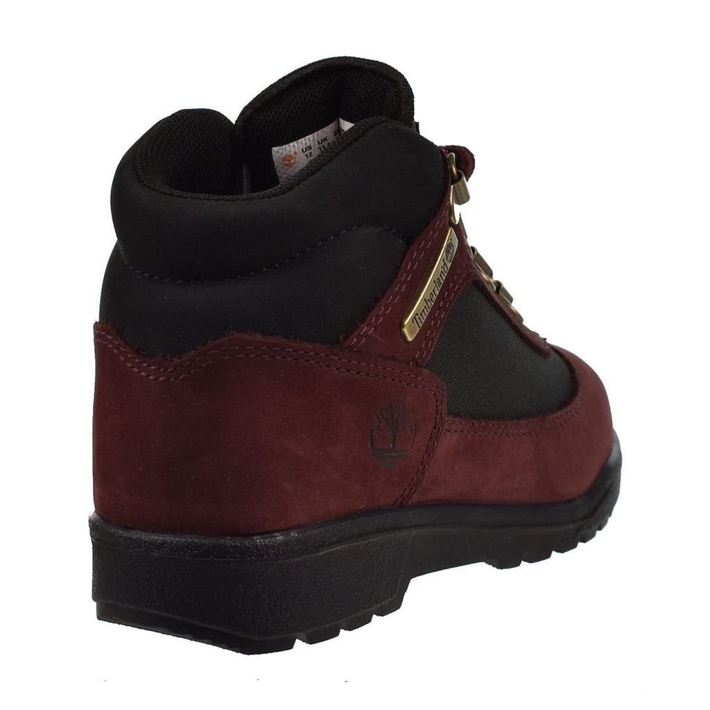 Burgundy timberlands toddler best sale