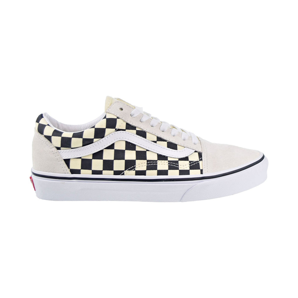 Vans Old Skool Checkerboard Men's Shoes White-Black