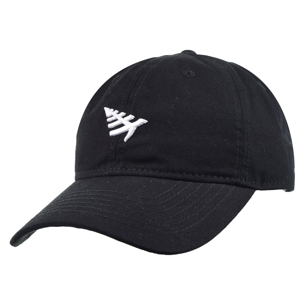 Paper Planes Overdye Men's Dad Hat Black