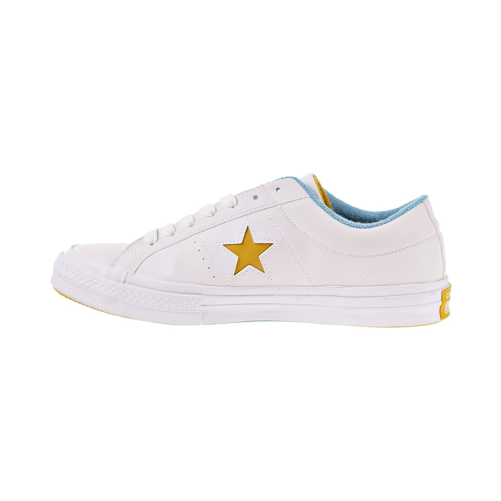 Converse one star cheap white leather mens