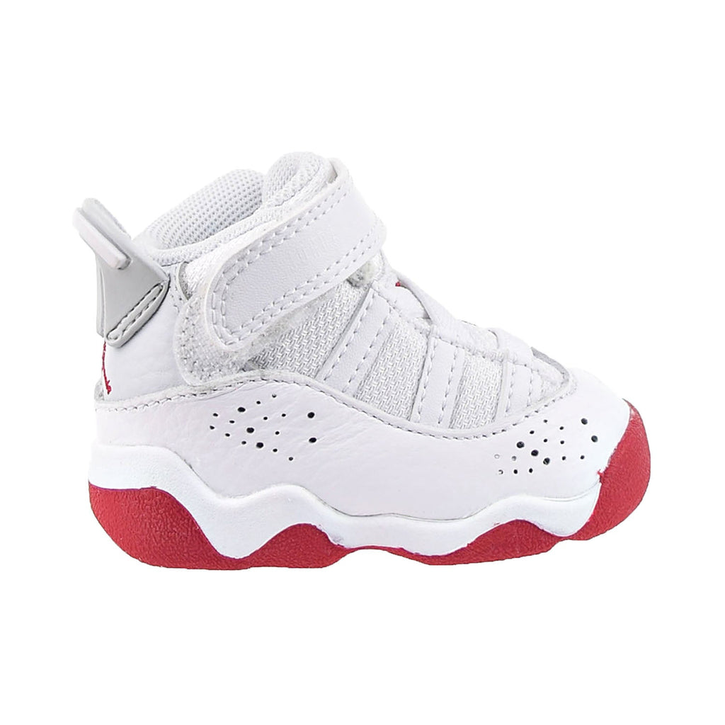 Air Jordan 6 Rings (TD) Toddler's Shoes White-Mystic Hibiscus-Pure Platinum