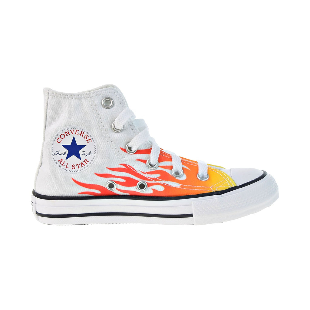 Converse Chuck Taylor All Star Hi Little Kids' Shoes White-Enamel White