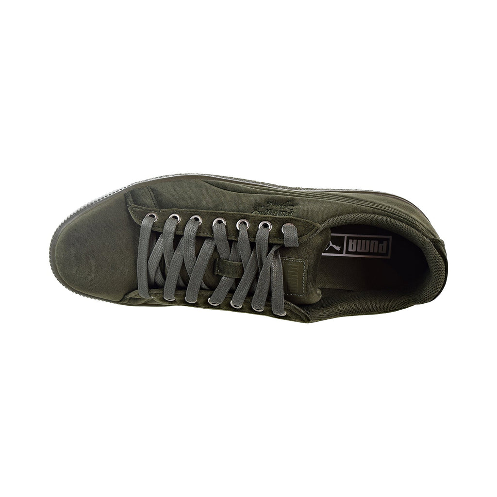 Puma clyde outlet olive green