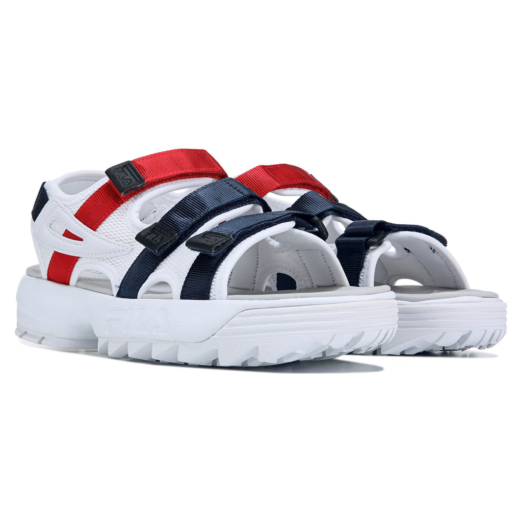 Fila Womens Sandals White/Navy/Red – Sports Plaza NY
