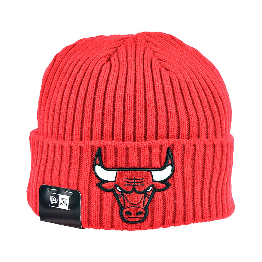 New Era Chicago Bulls Core Classic Logo Cuffed Knit Men's Winter Beanie Scarlet