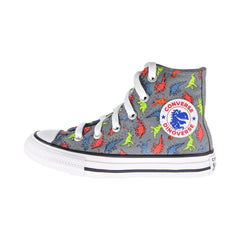 Cool Dinoverse Converse Chuck Sports Plaza Star Hi Grey-Blac All NY – Taylor Shoes Kids\'