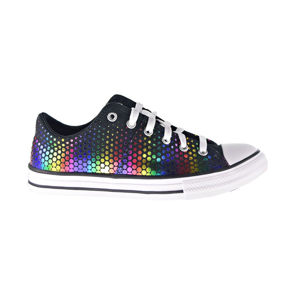 Converse multi all star rainbow glitter ox trainers best sale