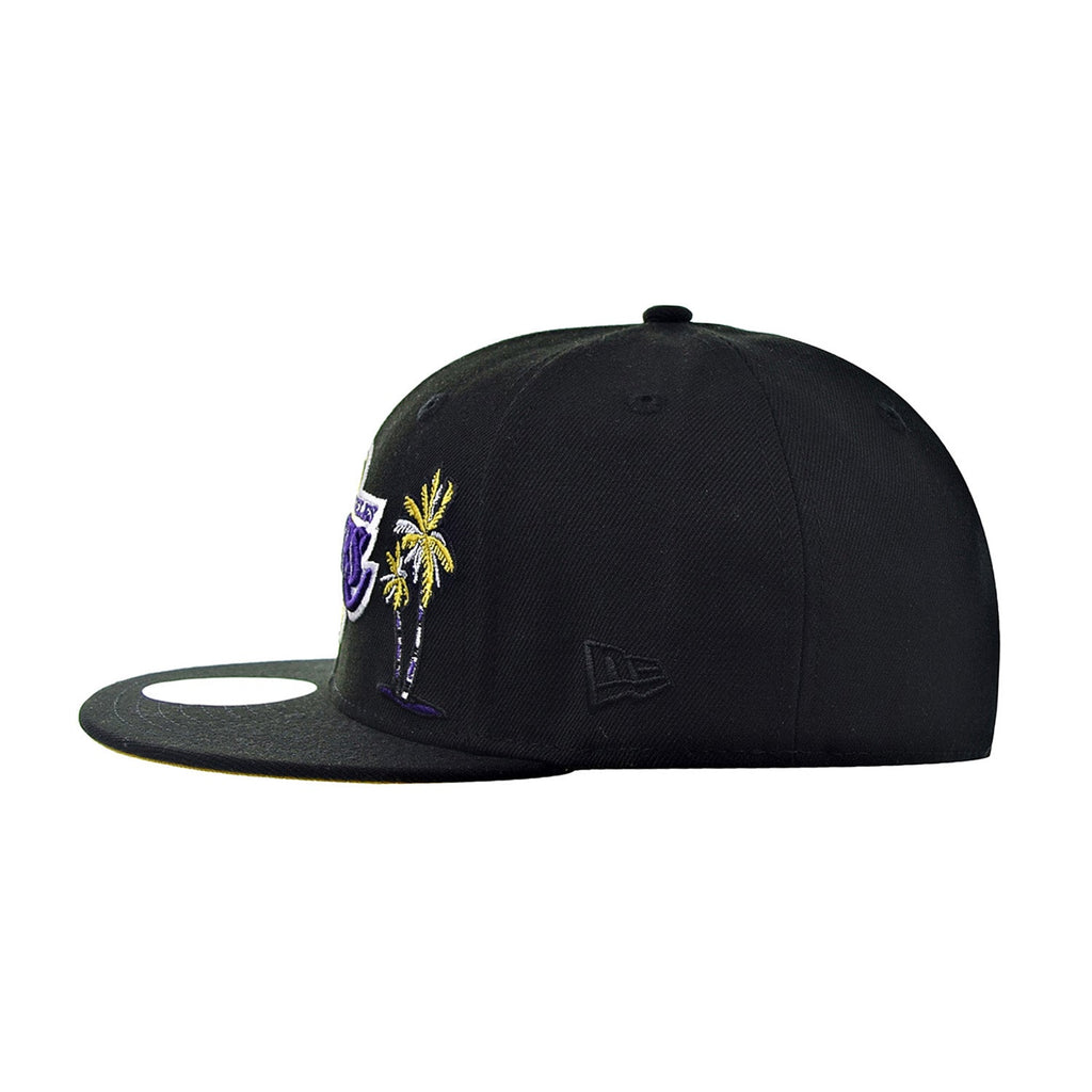 Los Angeles Lakers CITY CLUSTER Purple Fitted Hat by New Era