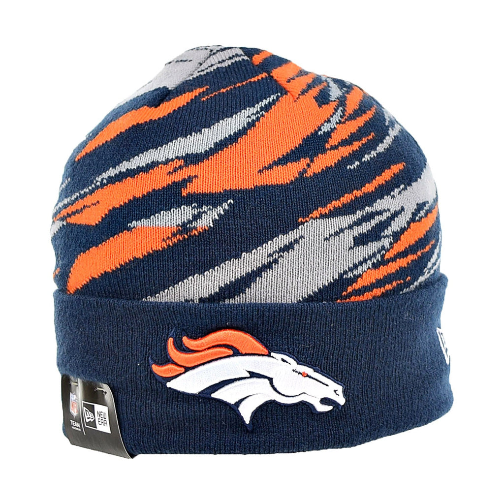 New Era Denvor Broncos Print Men's Winter Beanie Blue-Orange-White