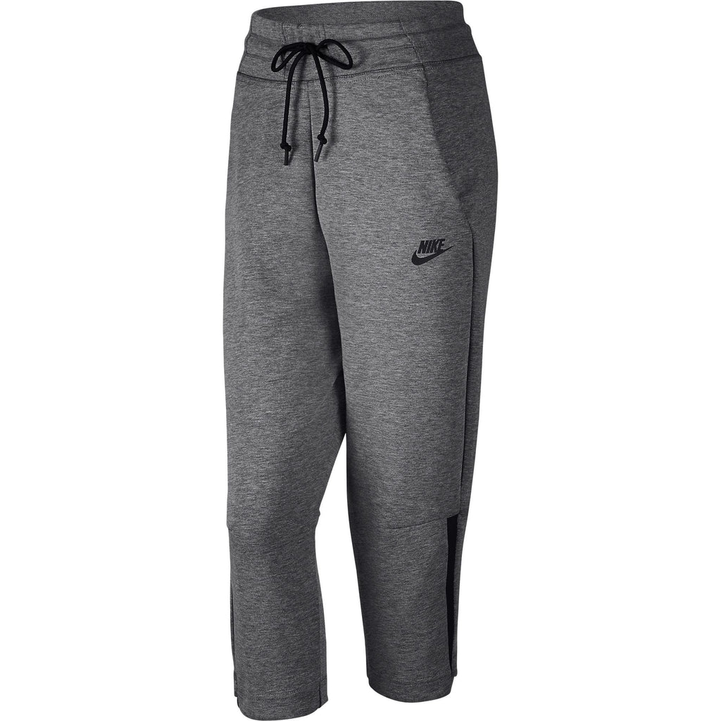 Nike Women's Tech Fleece Capri Pant Heather Grey-Black