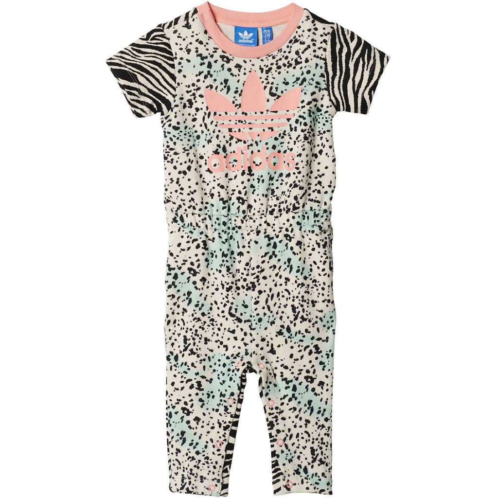 Adidas Originals Infants YWF Jump Suit Multicolor-Pink