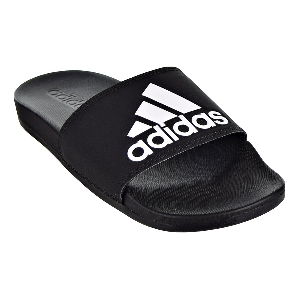 Amazon.com | adidas Men's Adissage Slides Sandal, Black/Black/White, 9 |  Sport Sandals & Slides