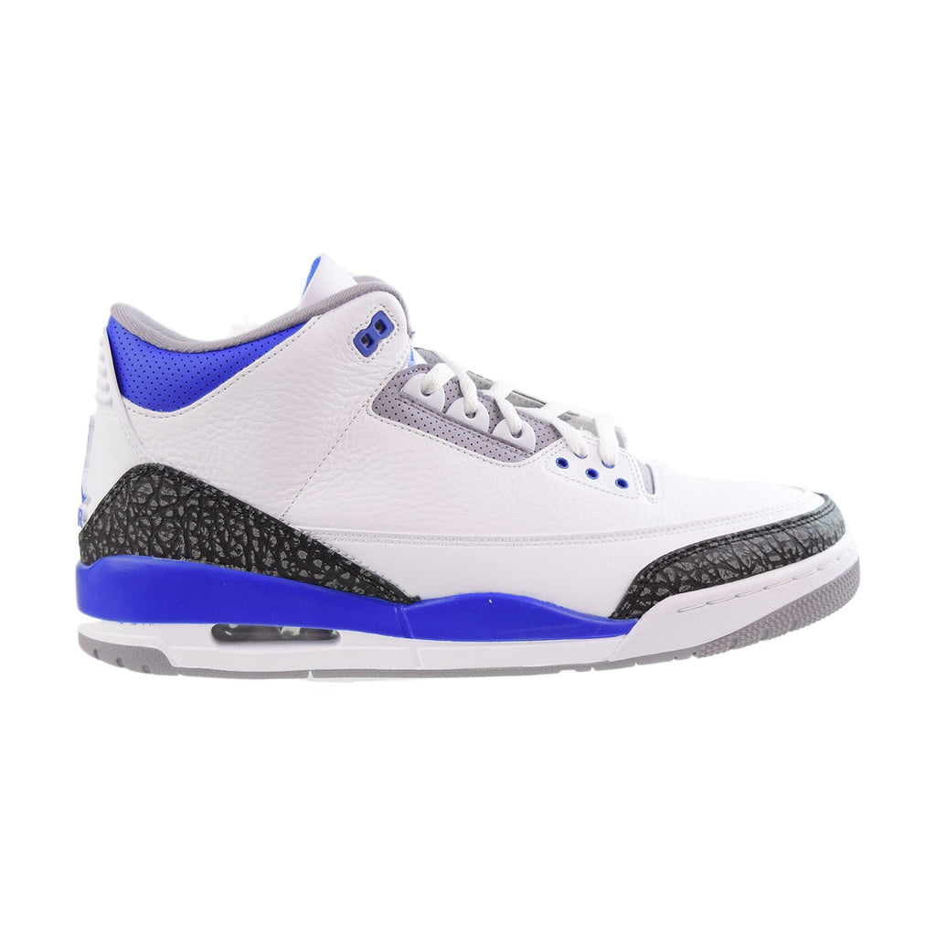 Jordan 3 Retro Men's Shoes White-Racer Blue