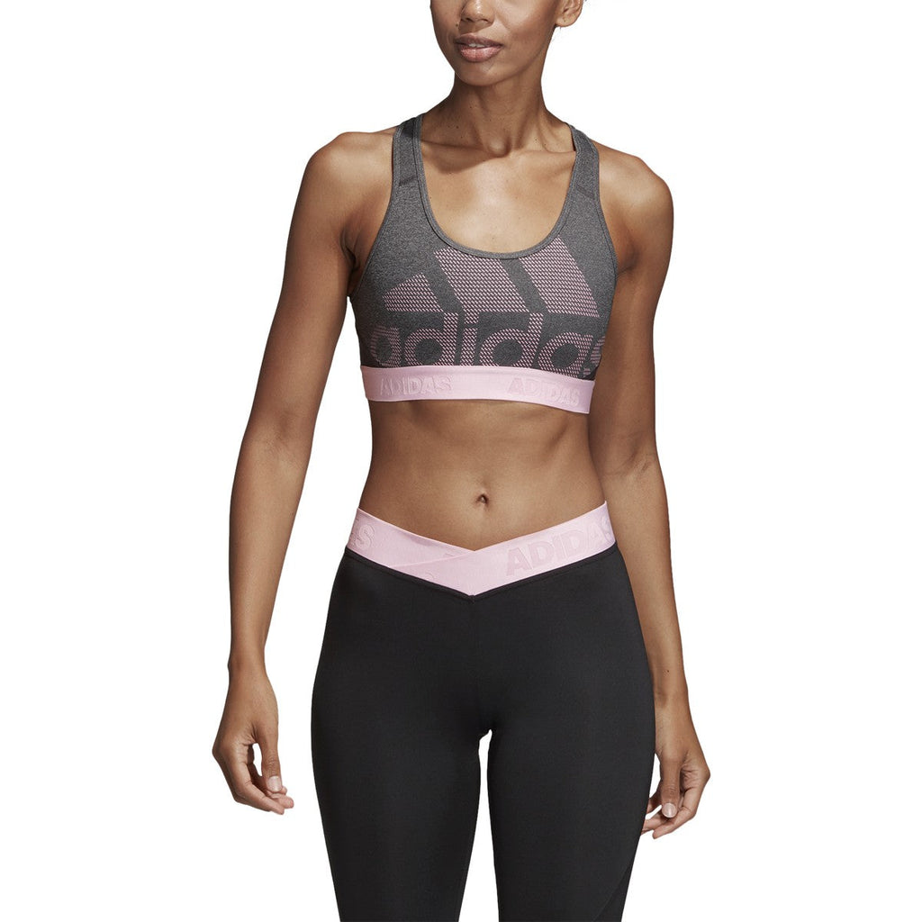 Adidas Women's Training Don't Rest Alphaskin Bra Dark Grey Heather/Bla –  Sports Plaza NY
