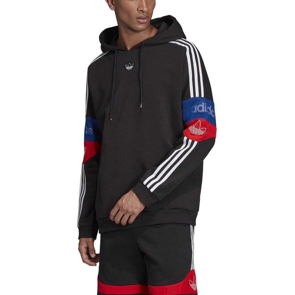 Adidas Men\'s Originals Plaza Sports – Team Signature Trefoil Black-White NY Hoodie