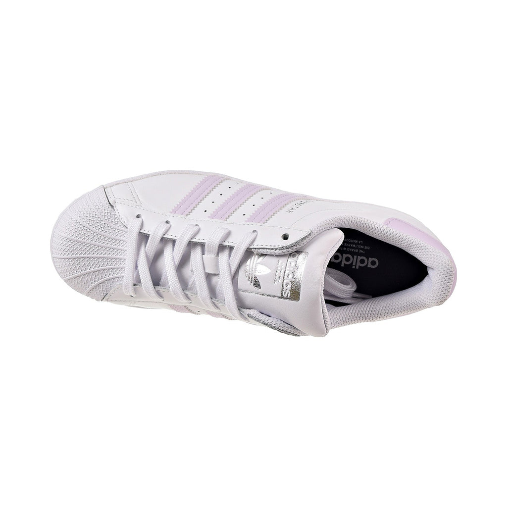 De slaapkamer schoonmaken Doe een poging Armoedig Adidas Superstar Women's Shoes Cloud White-Purple Tint-Silver Metallic –  Sports Plaza NY