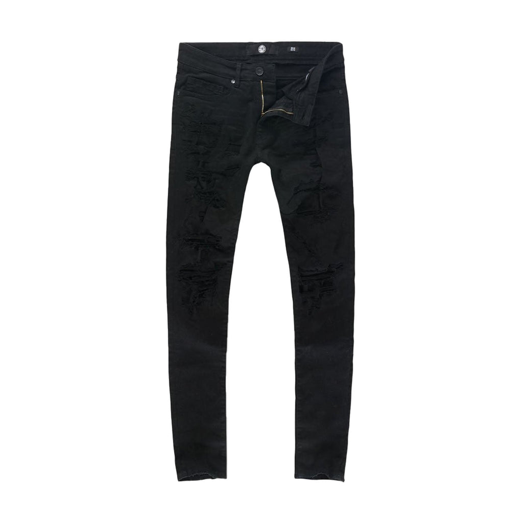 Jordan Craig Men's Crinkled Sean Jean Pants Jet Black