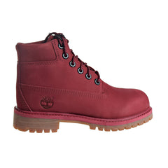 Little hotsell burgundy timberland